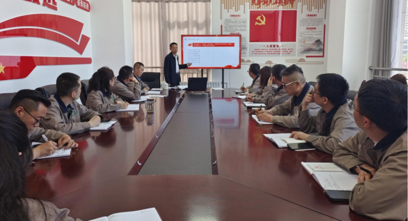恪守“六大紀(jì)律” 筑牢思想根基——集團(tuán)黨委委員、紀(jì)委書記赴朝物開投公司黨支部講授專題黨課
